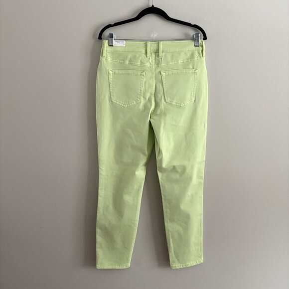 Tommy Bahama Women 6 Lime Pop Boracay Beach High Rise Ankle Jeans NWT - Picture 9 of 16